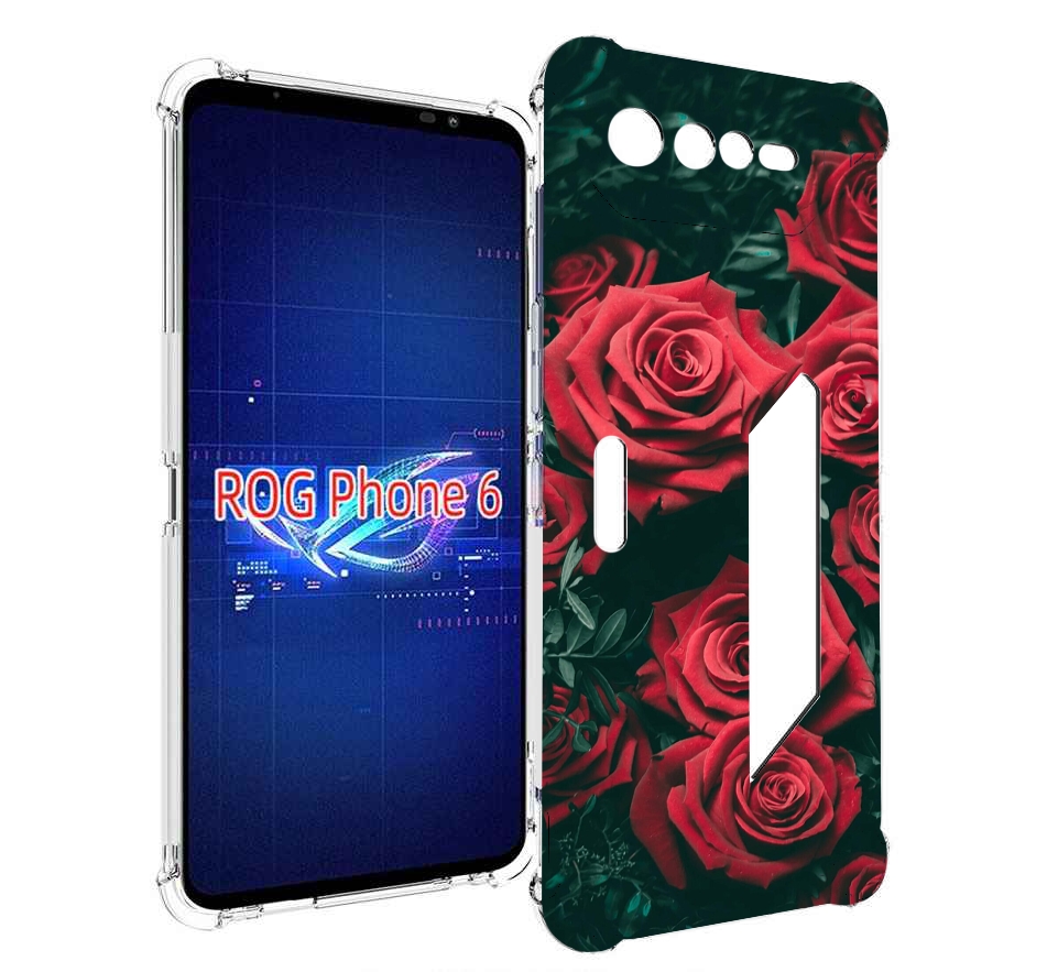 

Чехол MyPads красные-бархатные-розы для Asus ROG Phone 6, Прозрачный, Tocco