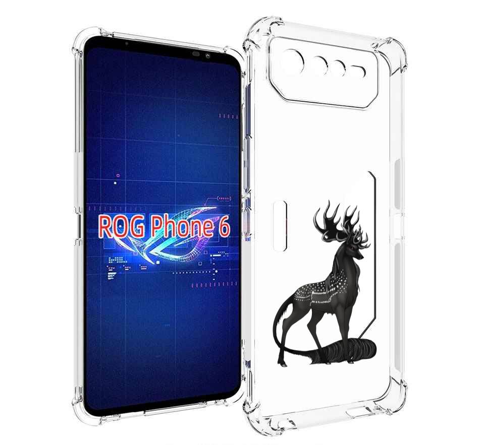 

Чехол MyPads красивый-черный-олень для Asus ROG Phone 6, Прозрачный, Tocco