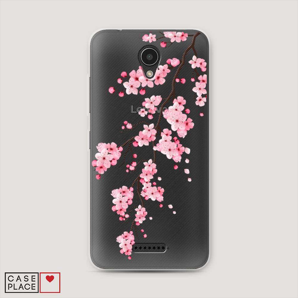 фото Чехол awog "розовая сакура" для lenovo vibe b