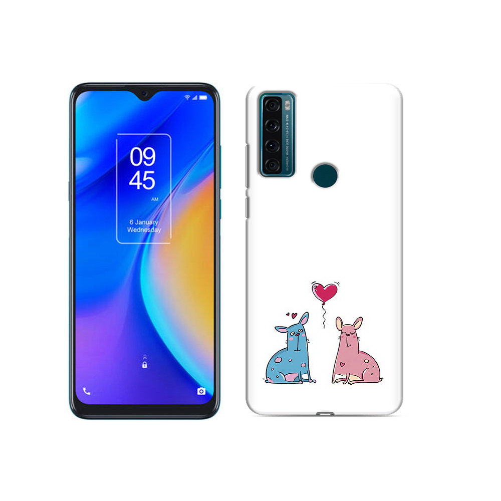 

Чехол MyPads Tocco для TCL 20 SE Лама любовь, Прозрачный, Tocco