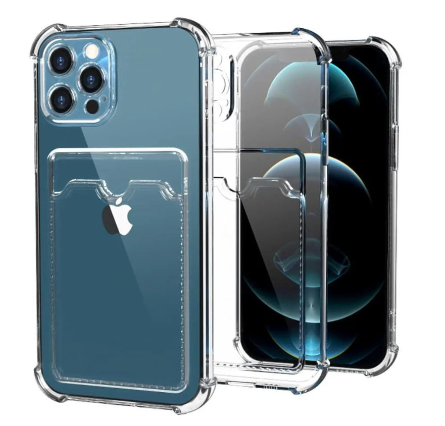 

Чехол-накладка силиконовый iPhone 13 Pro Max c держателем для карт
