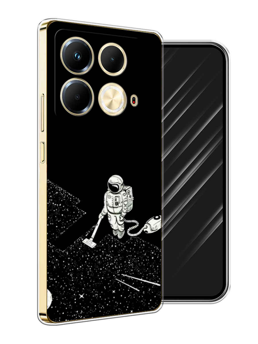 

Чехол Awog на Infinix Note 40 "Космонавт с пылесосом", Белый, 3105850-1