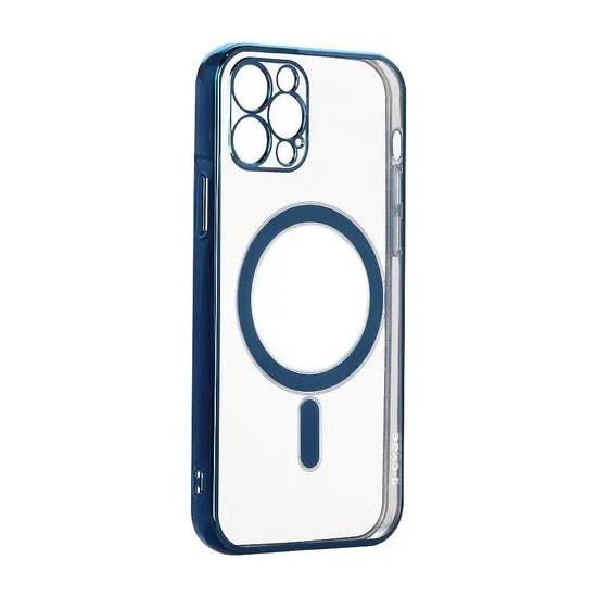 Чехол-накладка J-Case Magsafe Series для Apple iPhone 13 силиконовый (голубой)