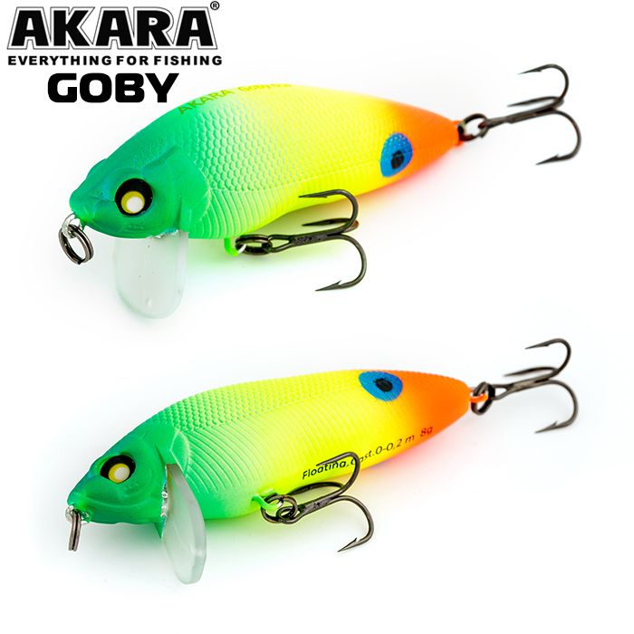 

Воблер Akara Goby 65F 8 гр 2/7 oz 2,6 in A113, Разноцветный, Goby