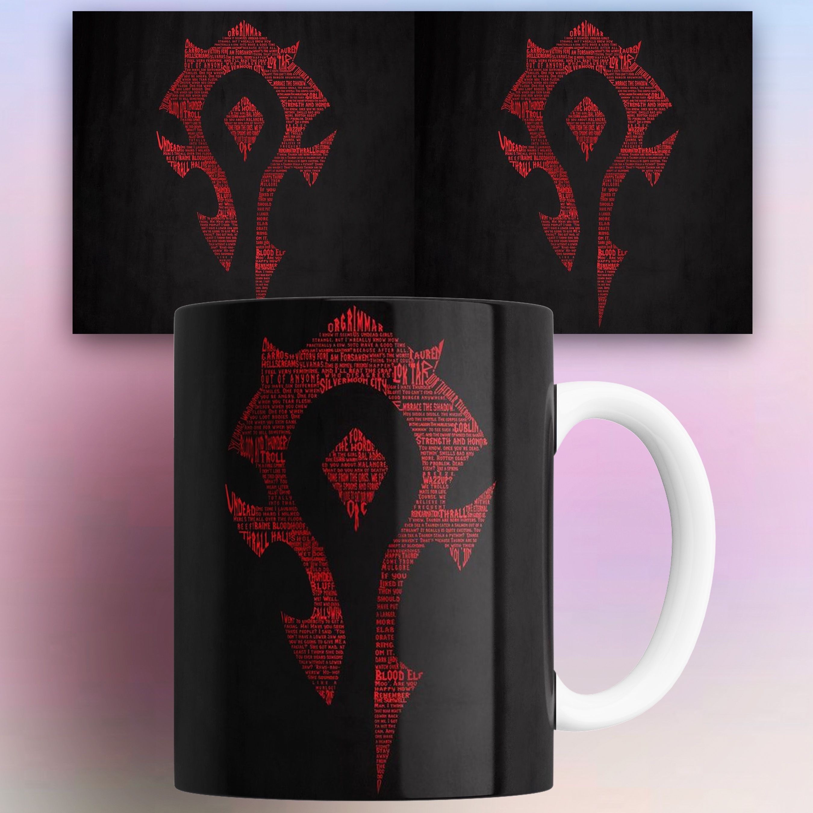 

Кружка компьютерная игра Варкрафт World of Warcraft Орда 330 мл