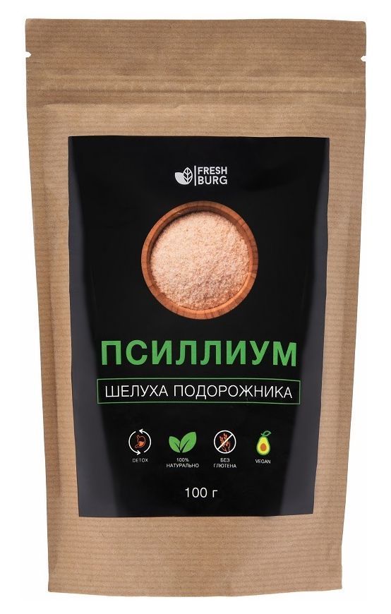 

Псиллиум - шелуха семян подорожника Freshburg (100 г), FR00033P