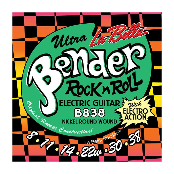 

Струны для электрогитары LA BELLA B838 The Bender Ultra, B838 The Bender Ultra