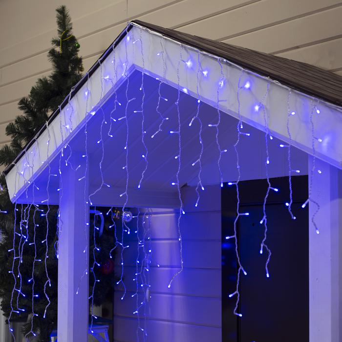 Световая бахрома Luazon Lighting LED-232-220V 2361648 3x0,9 м синий