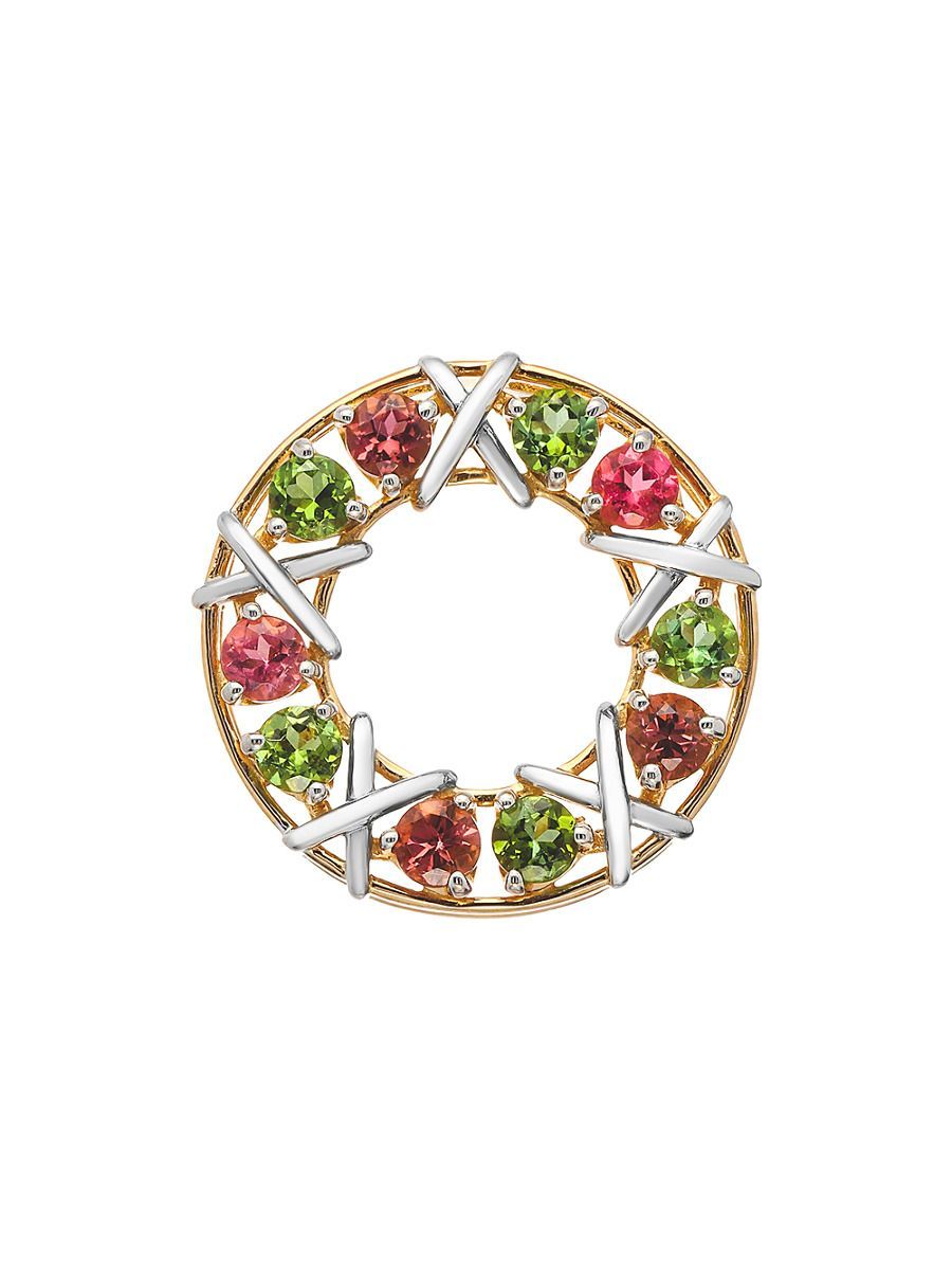 Кулон из серебра Ювелирочка 057706, турмалин