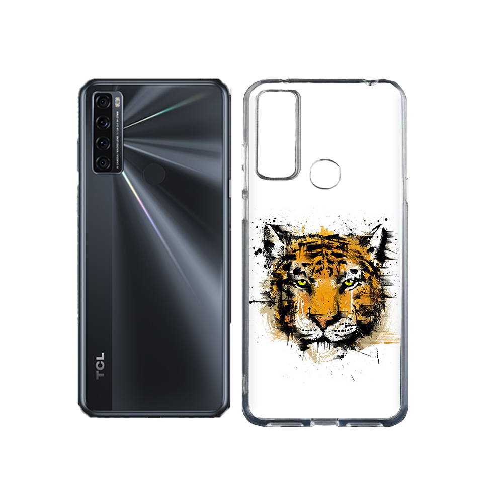 

Чехол MyPads Tocco для TCL 20L тигруля, Прозрачный, Tocco