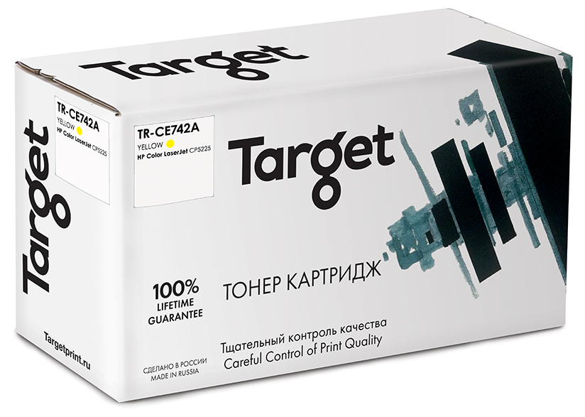 

Картридж для лазерного принтера Target CE742A, желтый, совместимый, TR-CE742A