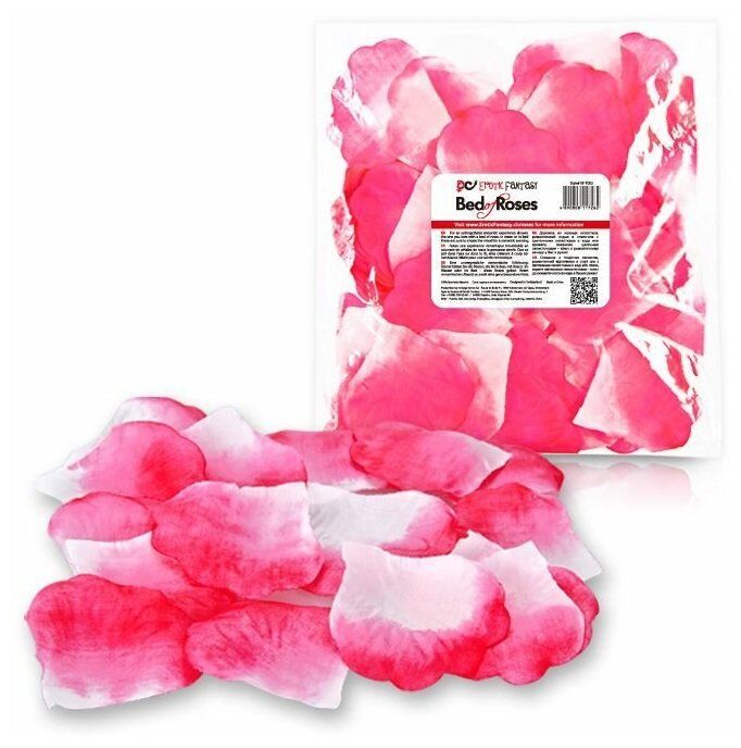 

Бело-розовые лепестки роз Bed of Roses, Розовый