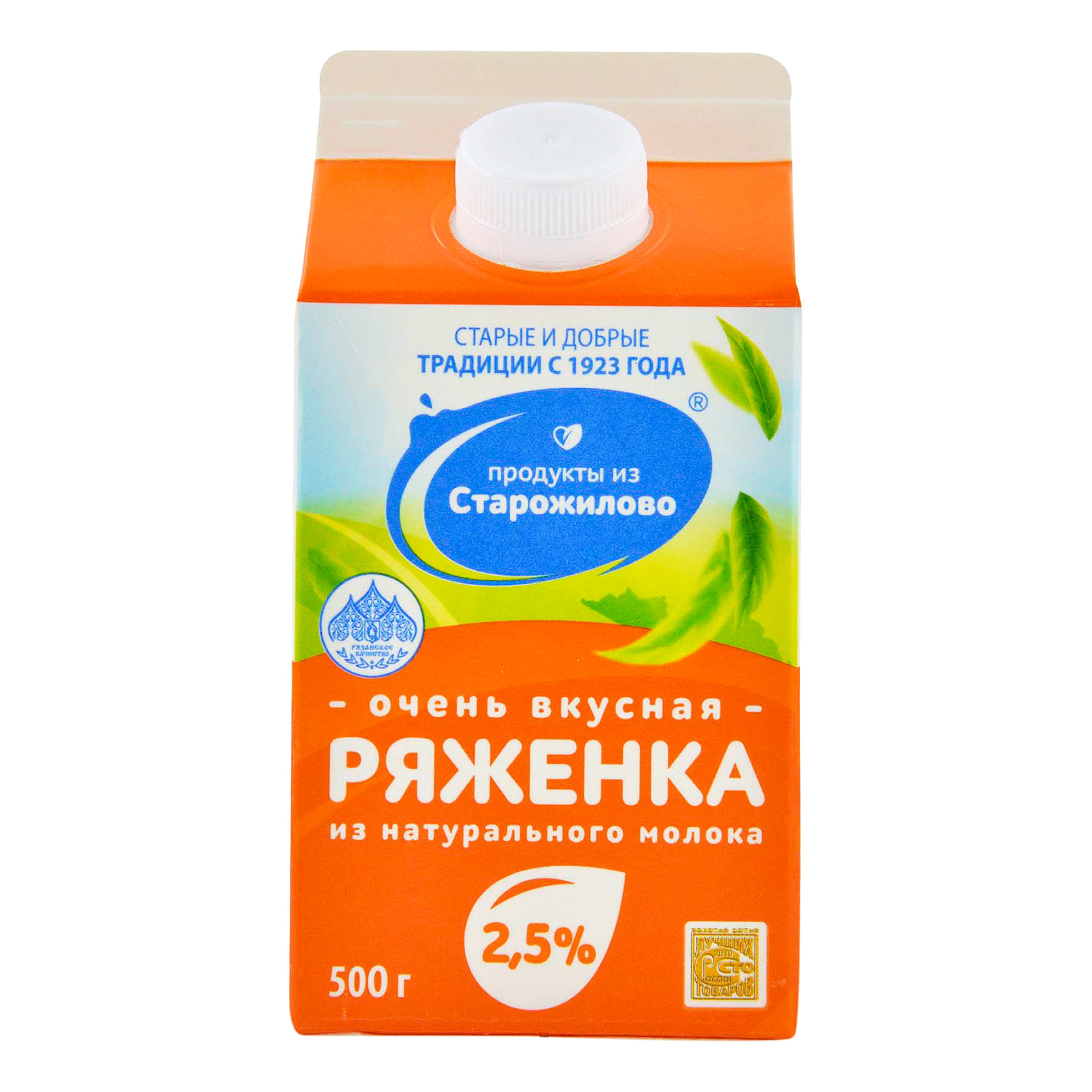 фото Ряженка старожиловский молочный комбинат 2,5% бзмж 500 мл