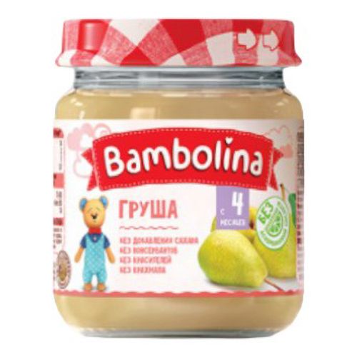 

Пюре Bambolina из груш с 4 месяцев 100 г, груша
