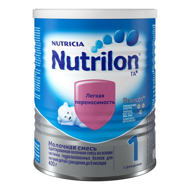 Детская смесь Nutrilon 1 молочная сухая гипоаллергенная с рождения 400 г