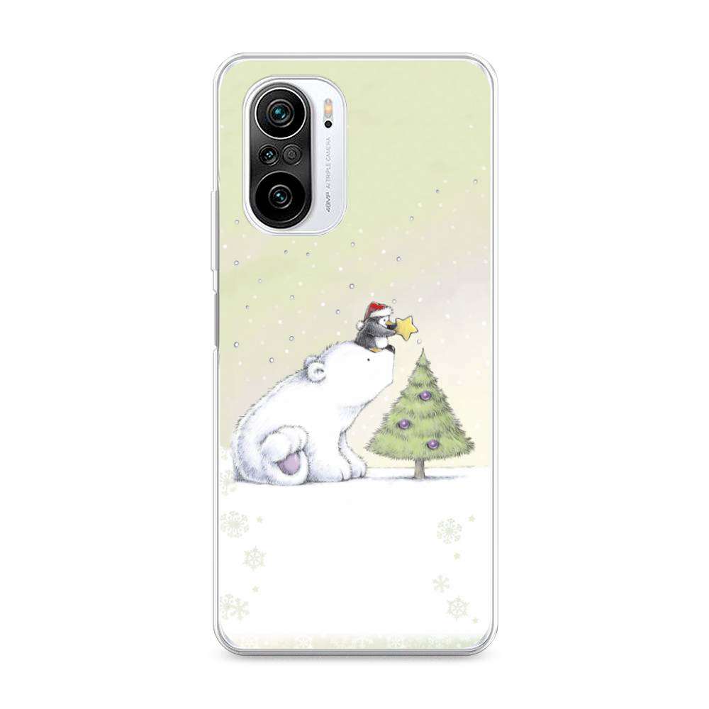 

Чехол на Xiaomi Redmi K40 "Украшение елки", Белый;бежевый, 310950-5
