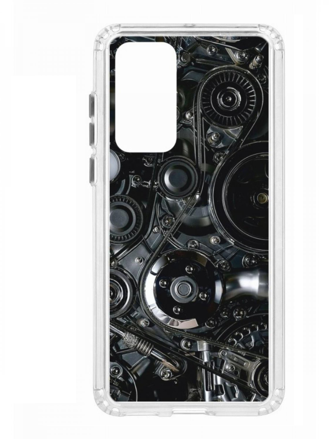 

Чехол для смартфона Huawei P40 КRUЧЕ Print прозрачный с принтом, Серый