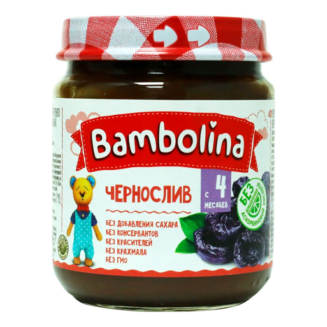 Пюре Bambolina из чернослива с 4 месяцев 100 г