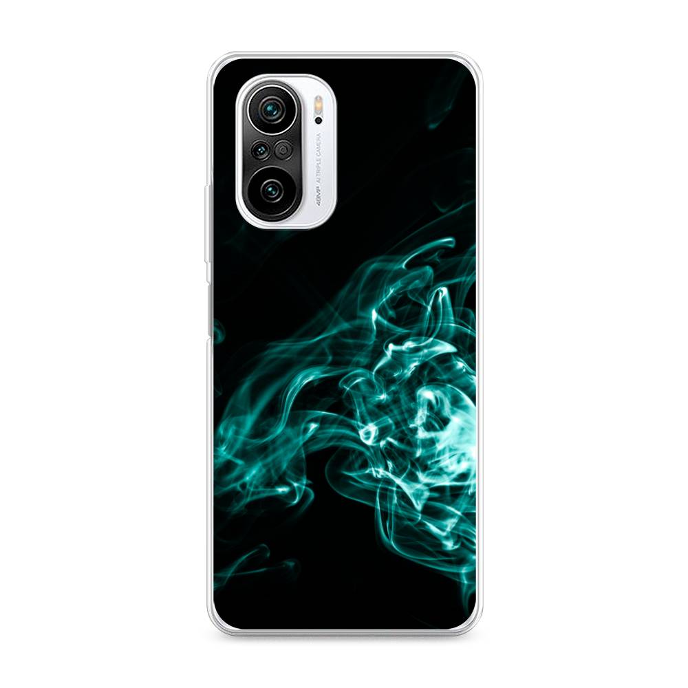 

Чехол на Xiaomi Redmi K40 "Дым", Голубой;черный, 310950-3