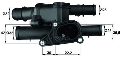 

Термостат VW Bora I/Golf IV/Golf V 95>08 Audi A3/A3 Sportback 96>07 Skoda Octavia I/Octavi