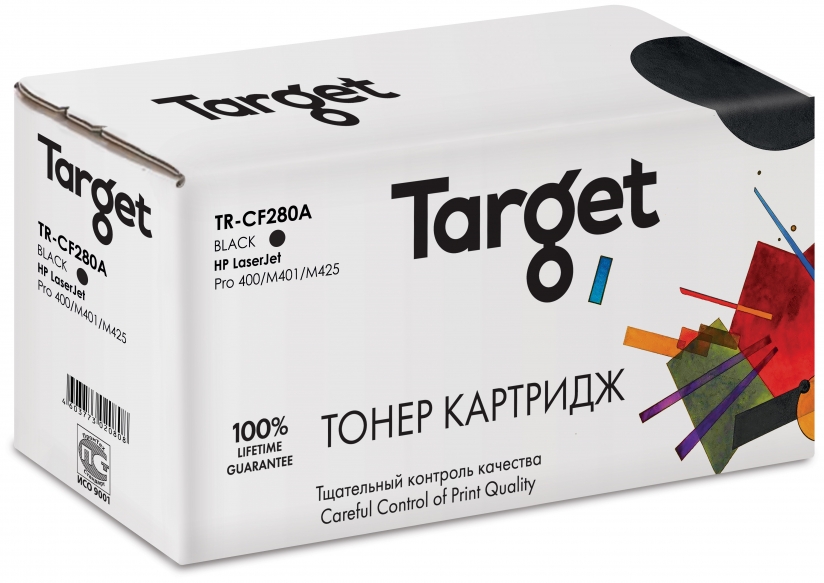 фото Картридж для лазерного принтера target cf280a, черный, совместимый