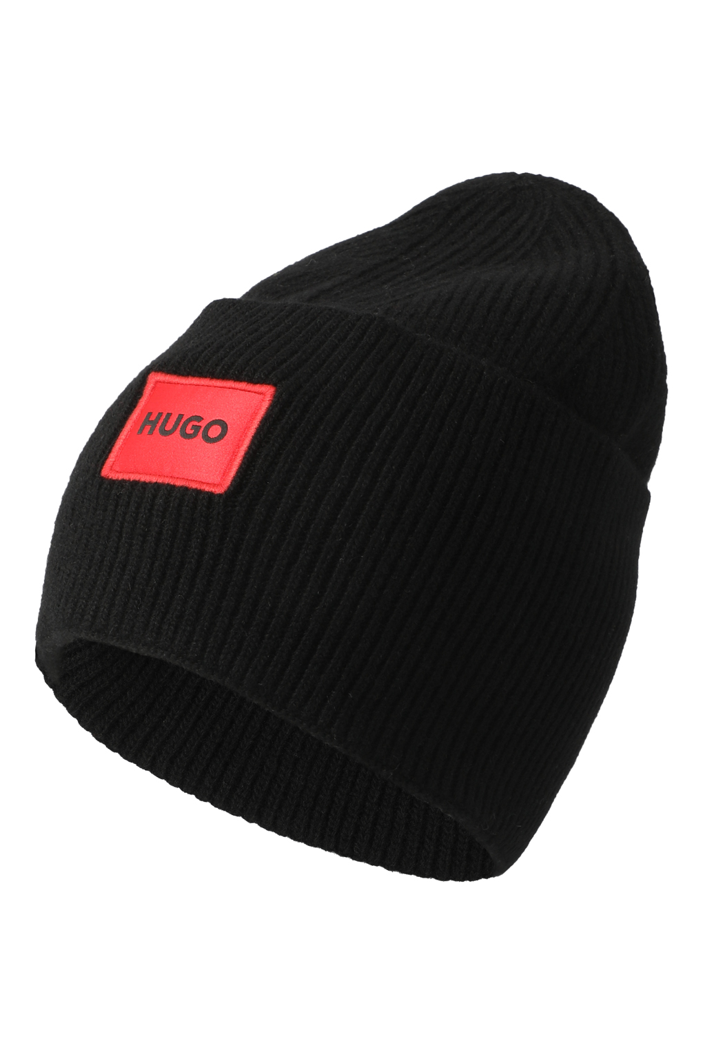 Шапка бини мужская HUGO BOSS 50496011 черная, one size