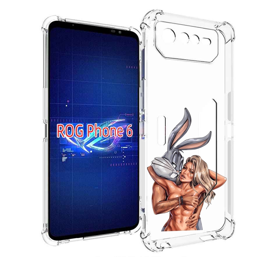 

Чехол MyPads красивая-девушка-с-бак-банни женский для Asus ROG Phone 6, Прозрачный, Tocco