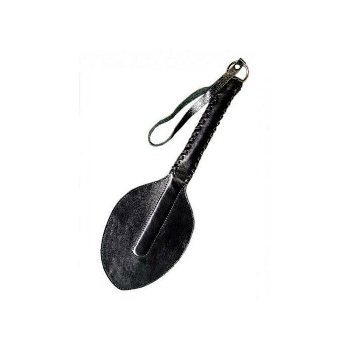 Чёрная кожаная хлопушка