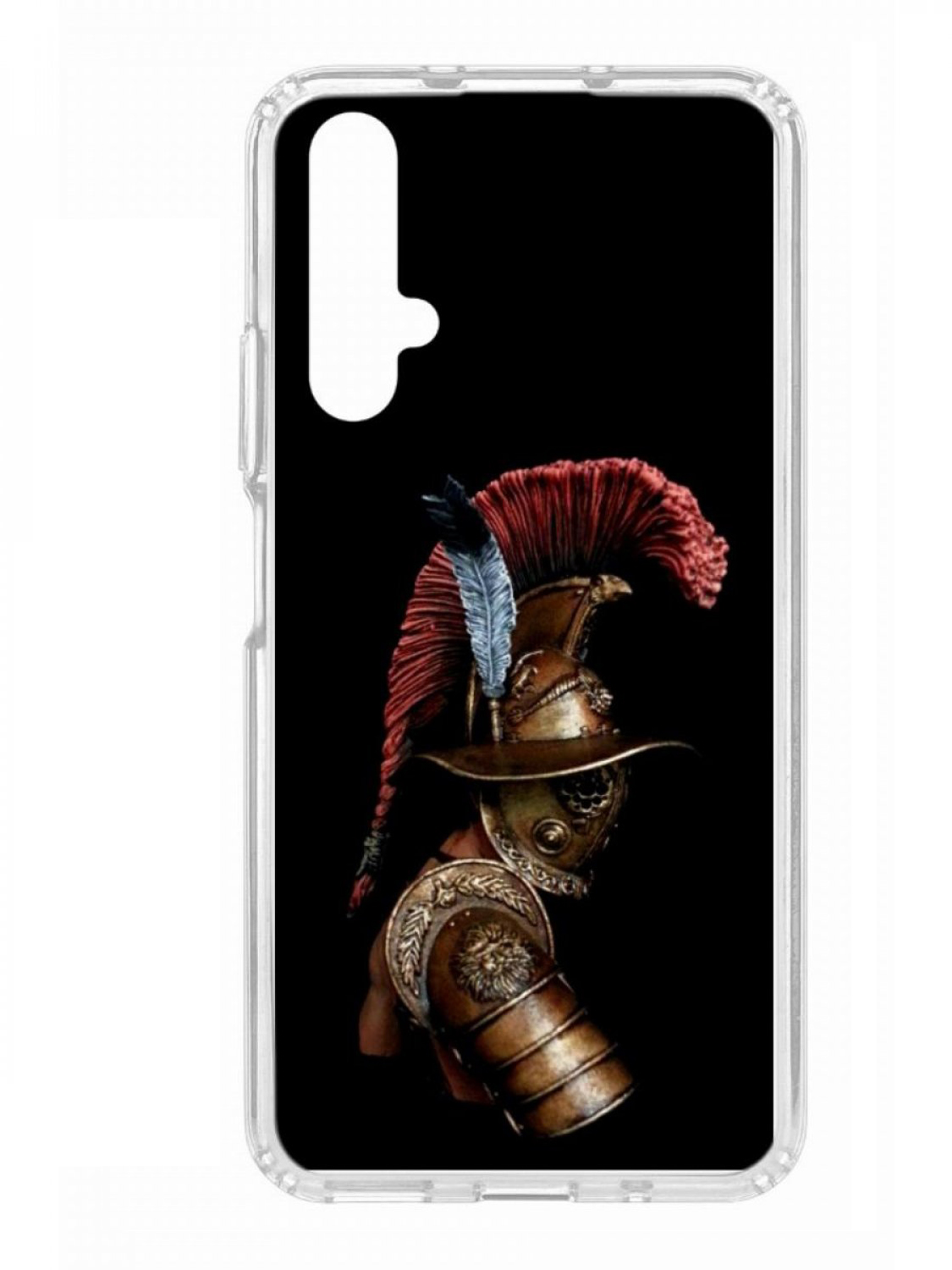

Чехол для смартфона Honor 20 КRUЧЕ Print прозрачный с принтом, Черный