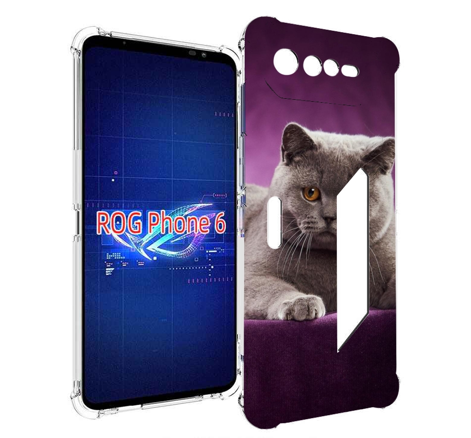 фото Чехол mypads кошка британская короткая для asus rog phone 6