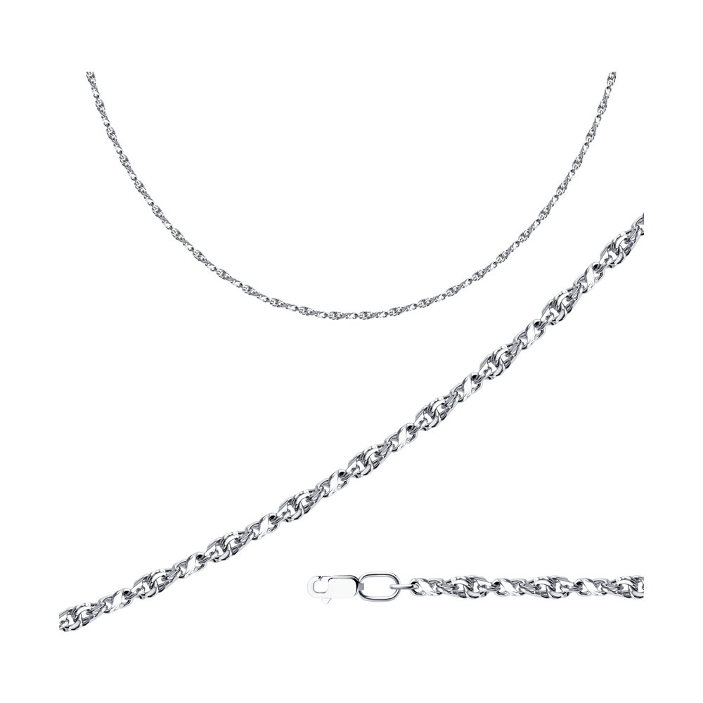 

Цепочка из серебра 50 см SOKOLOV 968230604, 968230604