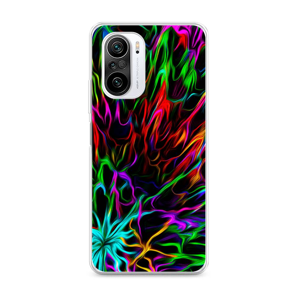 

Чехол на Xiaomi Redmi K40 "Разноцветные разводы", Голубой;зеленый;оранжевый, 310950-3
