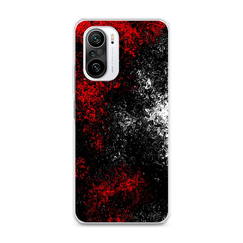 

Чехол на Xiaomi Redmi K40 "Монотипия", Красный;черный;белый, 310950-3