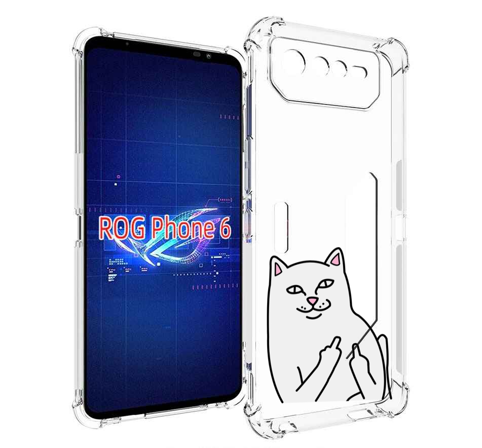 

Чехол MyPads котяра для Asus ROG Phone 6, Прозрачный, Tocco