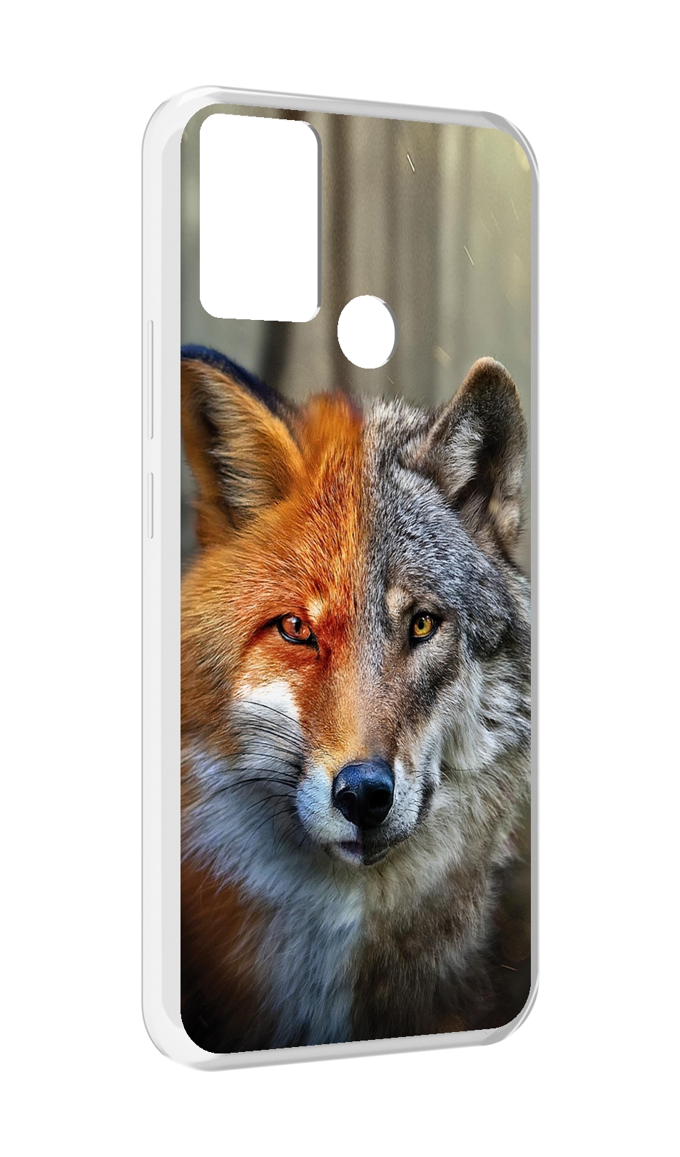 

Чехол MyPads волк-лиса для Infinix Hot 11 Play, Прозрачный, Tocco
