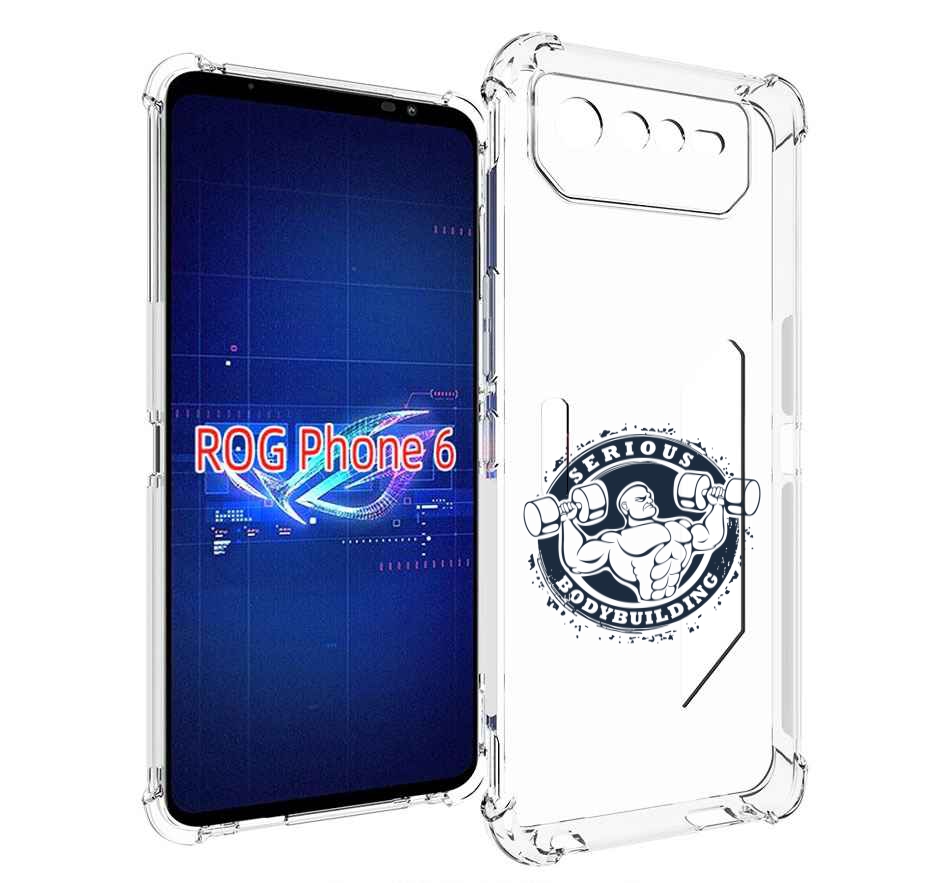 

Чехол MyPads бодибилдинг воля к победе для Asus ROG Phone 6, Прозрачный, Tocco