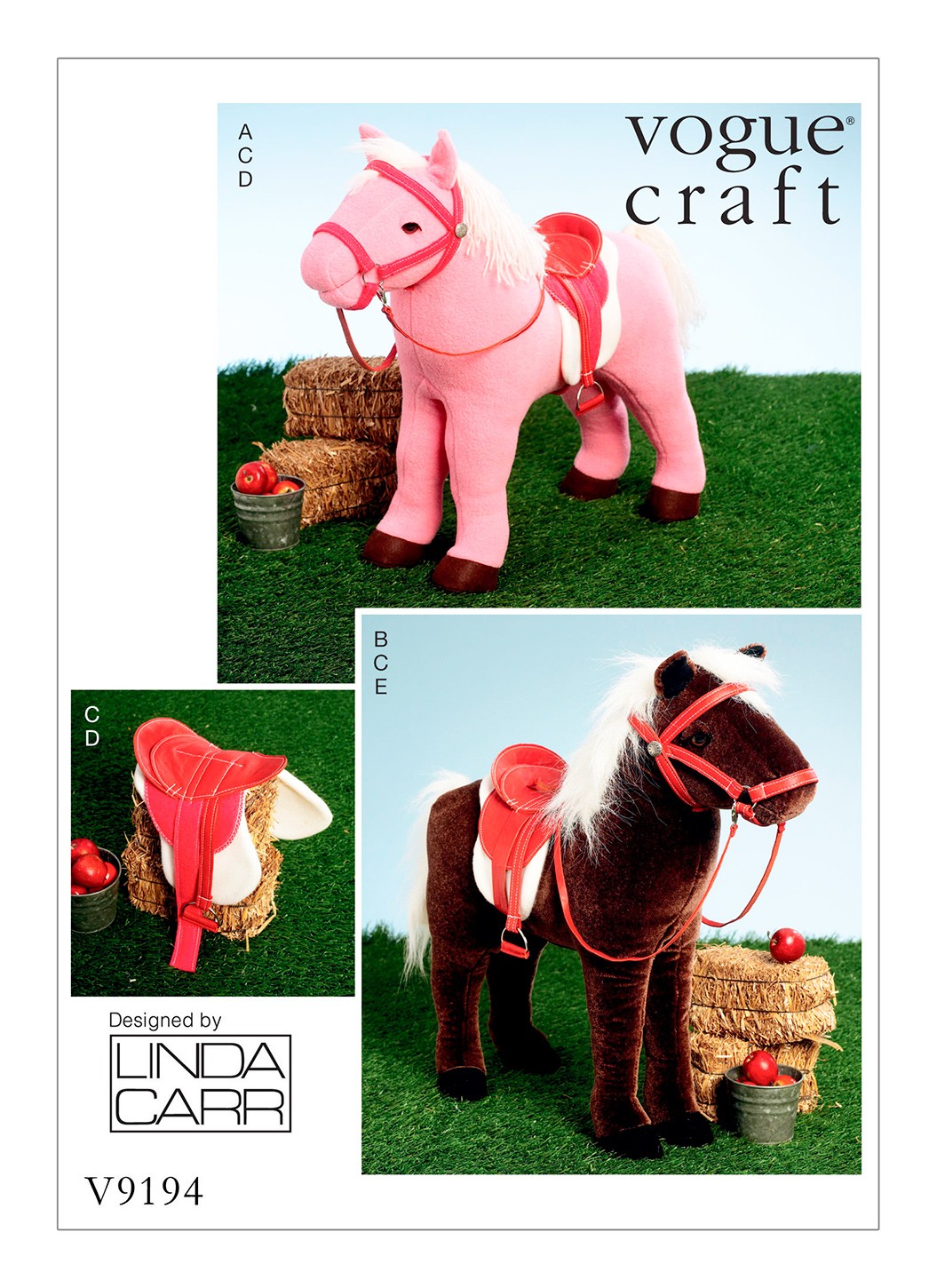 фото Выкройка vogue №9194 — игрушки (лошадь, седло) от linda carr vogue patterns