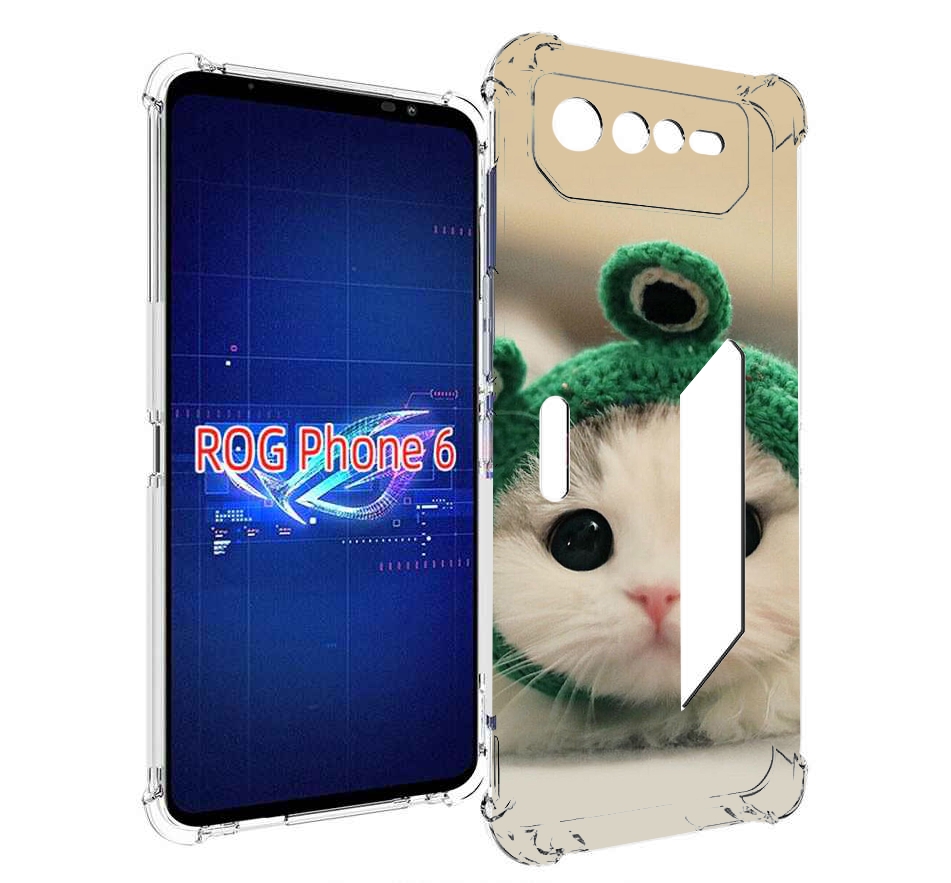 

Чехол MyPads кот-лягушка детский для Asus ROG Phone 6, Прозрачный, Tocco