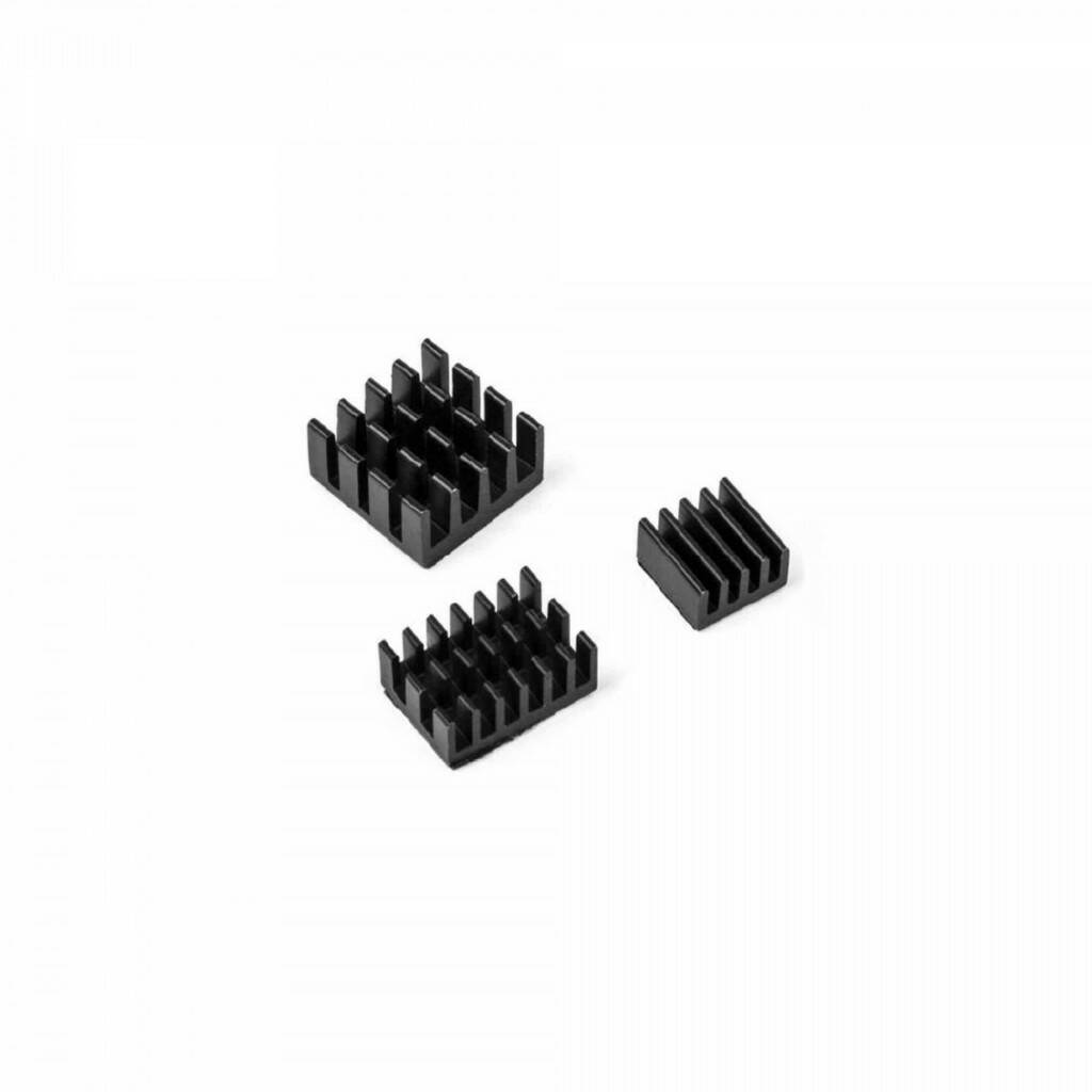 RA537   Набор радиаторов ACD  Black 3 in 1 Heat Sink Set Aluminum (15x10x5мм, 14x14x6мм и