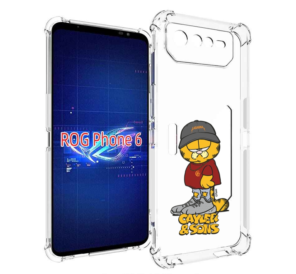 Чехол MyPads кот-в-кроссовках для Asus ROG Phone 6