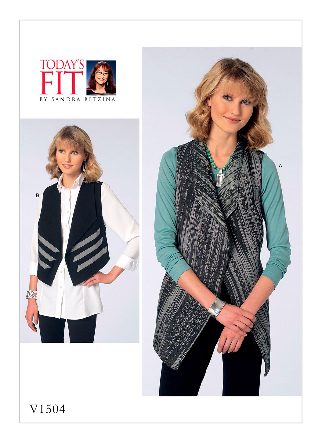 

Выкройка Vogue №1504 — Жилет от Today's Fit by Sandra Betzina