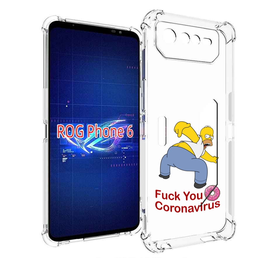 

Чехол MyPads корона-уходи для Asus ROG Phone 6, Прозрачный, Tocco