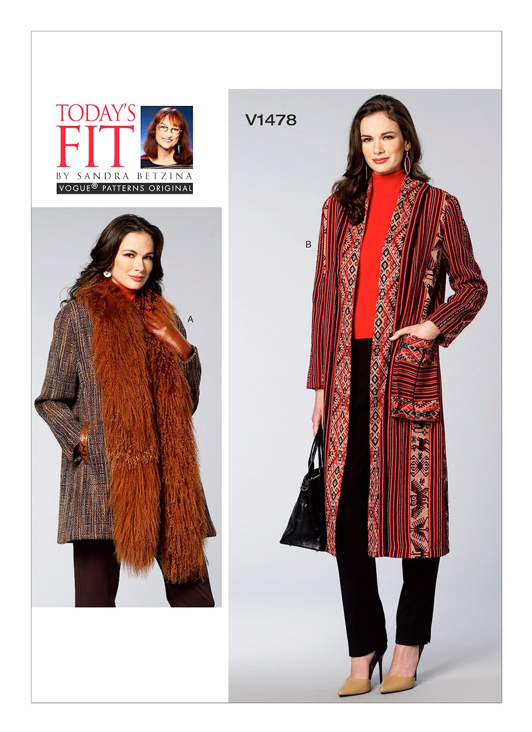 

Выкройка Vogue №1478 — Пальто от Today's Fit by Sandra Betzina