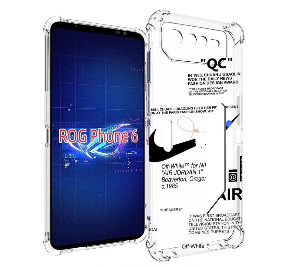 

Чехол MyPads коллаборация-найк для Asus ROG Phone 6, Прозрачный, Tocco