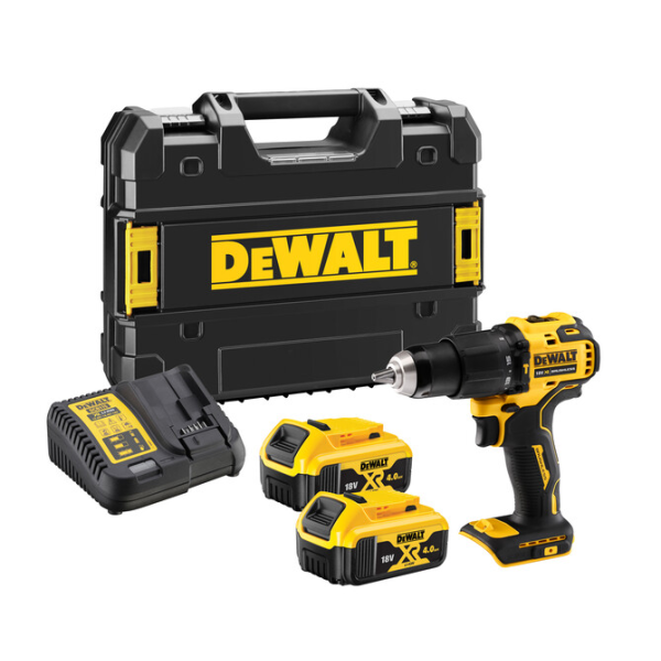 Аккумуляторная ударная дрель DEWALT DCD709M2T, 18В, 4 Ач