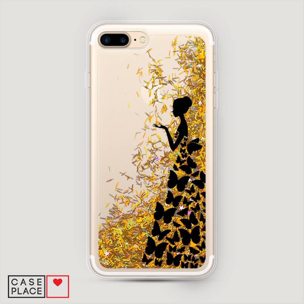 

Чехол Awog на Apple iPhone 8 Plus / Айфон 8 Plus "Дама в бабочках", 10990-1