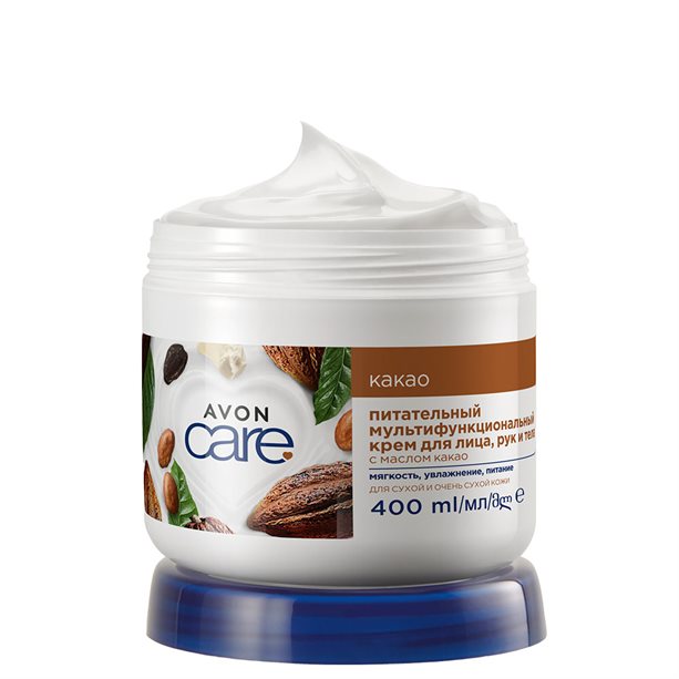 Крем для лица и тела Avon питательный с маслом какао 400 мл missha creamy latte пенка для умывания с маслом какао и медом 172 мл