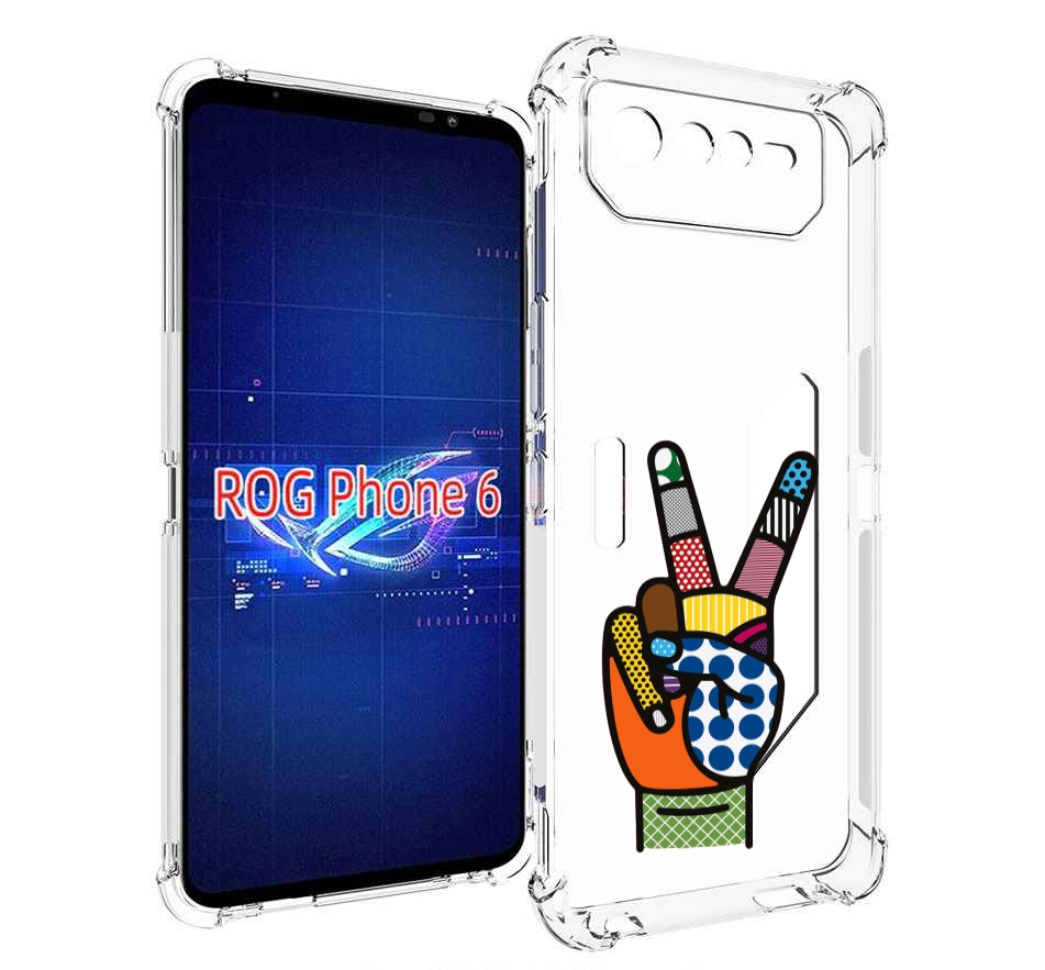 

Чехол MyPads йоу пальчики для Asus ROG Phone 6, Прозрачный, Tocco