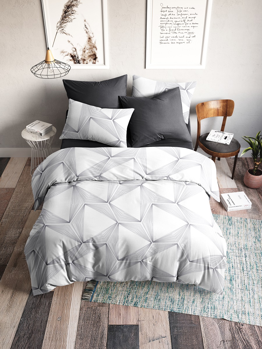 

Постельное Белье Ночь Нежна "Параллели" 70421-1+812 Поплин семейное (70х70), Параллели