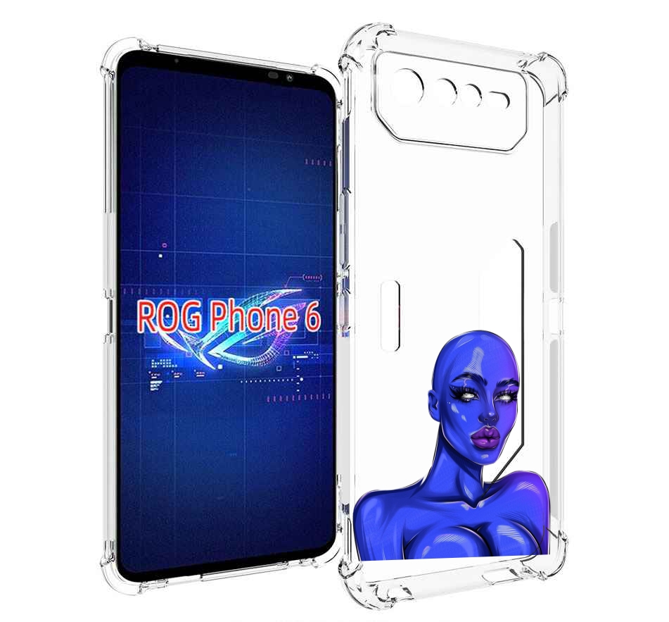 

Чехол MyPads инопланетянка для Asus ROG Phone 6, Прозрачный, Tocco